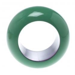 Pre Owned Hermes Green & Purple Dune Bois Laqué Wide Bangle Bracelet