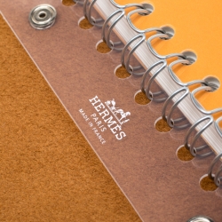 Pre Owned Hermes Gold Togo Leather Small Ulysee Agenda Cover