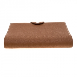 Pre Owned Hermes Gold Togo Leather Small Ulysee Agenda Cover