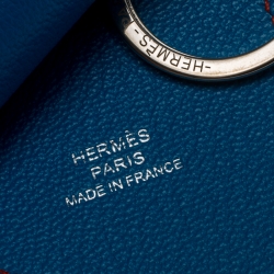 Pre Owned Hermes Rouge/Capucine Leather Camail Key Holder