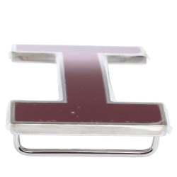 Pre Owned Hermes Rouge H Quizz H Belt Buckle