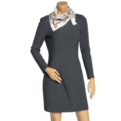 Pre Owned Hermes Blanc Vintage The Pony Express Print Silk Scarf