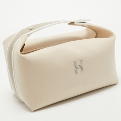 Pre Owned Hermes Natural Canvas Large Bride-a-Brac Pouch