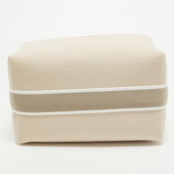 Pre Owned Hermes Natural Canvas Large Bride-a-Brac Pouch