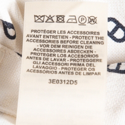 Hermes White Print Denim Chaine d'Ancre Mini Skirt S