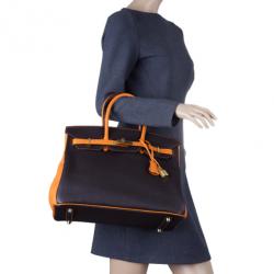 Hermes Bi-Color Togo Leather Made To Order Birkin 35