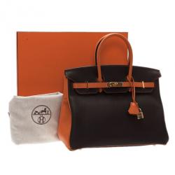 Hermes Bi-Color Togo Leather Made To Order Birkin 35