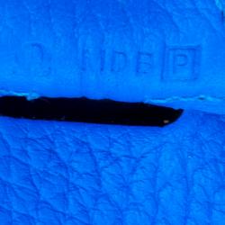 Pre Owned Hermes Bleu Hydra Clemence Leather Evelyne III PM Bag