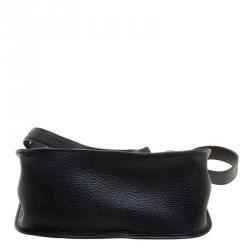 Pre Owned Hermes Black Clemence Leather Palladium Hardware Jypsiere 28 Bag