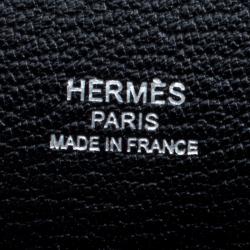 Pre Owned Hermes Black Clemence Leather Palladium Hardware Jypsiere 28 Bag