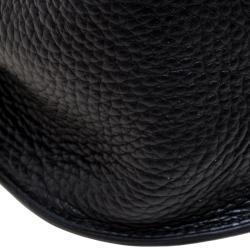 Hermes Black Clemence Leather Palladium Hardware Jypsiere 28 Bag