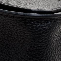 Hermes Black Clemence Leather Palladium Hardware Jypsiere 28 Bag