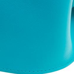 Pre Owned Hermes Turquoise Swift Leather Palladium Hardware Jypsiere 28 Bag