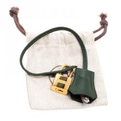 Hermes Dark Green Epsom Leather Gold Hardware Birkin 30 Bag