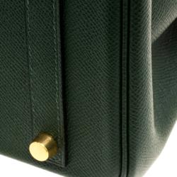 Hermes Dark Green Epsom Leather Gold Hardware Birkin 30 Bag