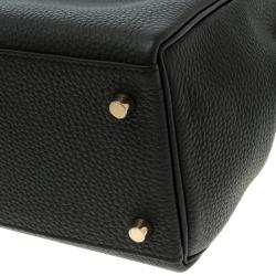 Pre Owned Hermes Black Togo Leather Gold Hardware Kelly Retourne 28 Bag
