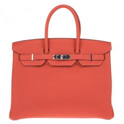 Hermes Geranium Birkin Bag 35