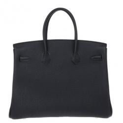 Hermes Black Togo Leather Birkin 35