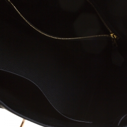 Hermes Black Togo Leather Rose Gold Hardware Birkin 25 Bag