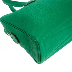 Hermes Bamboo Clemence Leather Victoria II Bag