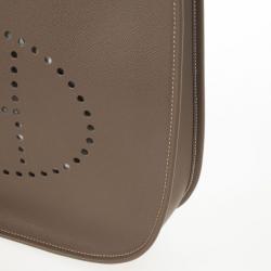 Pre Owned Hermes Poche Epsom Calfskin Evelyne 