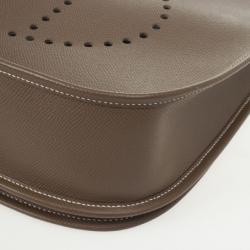 Pre Owned Hermes Poche Epsom Calfskin Evelyne 
