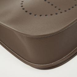 Pre Owned Hermes Poche Epsom Calfskin Evelyne 