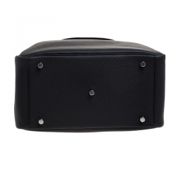 Pre Owned Hermes Black Taurillon Clemence Leather Lindy 30 Bag