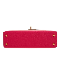 Pre Owned Hermes Red Vermillion Epsom Leather Gold Hardware Mini II Kelly Bag