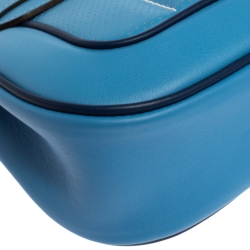 Pre Owned Hermes Blue Brighton Swift Leather Palladium Hardware Mini Berline Bag