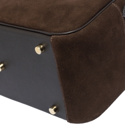 Pre Owned Hermès Cacao Grizzly and Swift Leather Gold Hardware Lindy 26 Bag