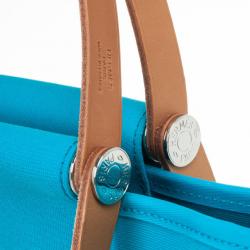 مملوكة مسبقًا Hermes Canvas Cabag Blue Elan