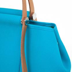 مملوكة مسبقًا Hermes Canvas Cabag Blue Elan