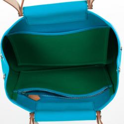 مملوكة مسبقًا Hermes Canvas Cabag Blue Elan