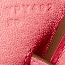 Hermes Rose Confetti Epsom Leather Palladium Finish Birkin 30 Bag