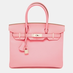 Hermes Pink Milo Lambskin & Swift Leather Bag Charm Hermes | The Luxury  Closet