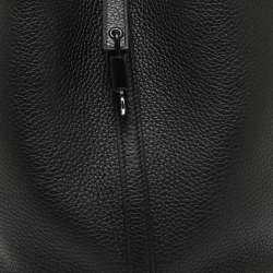 Pre Owned Hermes Noir Taurillon Clemence Leather Monochrome Picotin Lock 22 Bag
