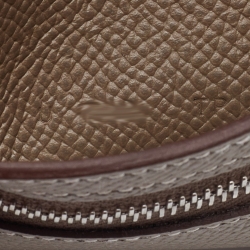 Pre Owned Hermes Etoupe Epsom Leather Bearn Compact Wallet