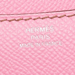 Pre Owned Hermés Pink Epsom Leather Palladium Finish Constance 18 Bag