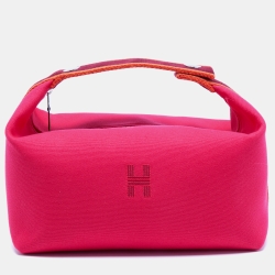 Hermès Hibiscus Canvas Bride-a-Brac GM Case Hermes
