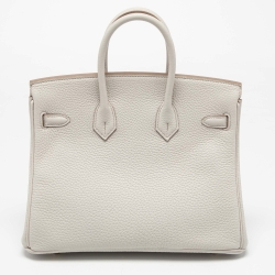 مملوكة مسبقًا حقيبة هيرمس بيركين 25 جلد توغو بيلتون معدن ذهبي 