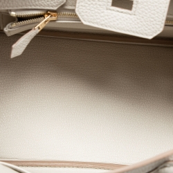 مملوكة مسبقًا حقيبة هيرمس بيركين 25 جلد توغو بيلتون معدن ذهبي 