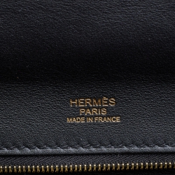 Pre Owned Hermes Black Taurillon Maurice/Swift Leather Gold Finish 24/24 35 Bag 