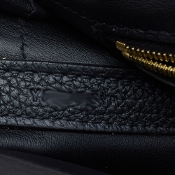 Pre Owned Hermes Black Taurillon Maurice/Swift Leather Gold Finish 24/24 35 Bag 