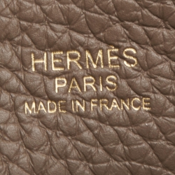 مملوكة مسبقًا حقيبة هيرمس هالزان 31 جلد بلو إليكتريك أزرق كليمنس