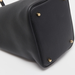 Hermes Noir Togo Leather Picotin Lock 22 Bag