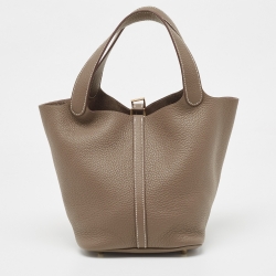 Pre Owned حقيبة هيرمس بيكوتين لوك 22 جلد إيتان تورليون إيتوب