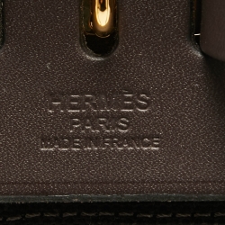Hermès Ebene Toile Militaire and Vache Hunter Leather Herbag a Dos Zip Retourne Backpack