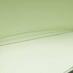 Pre Owned Hermes Vert Fizz Chevre Mysore Leather Gold Finish Geta Bag