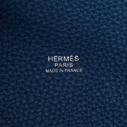 Hermès Deep Bleu/Vert Bosphore Taurillon Clemence Leather Picotin Lock 22 Bag